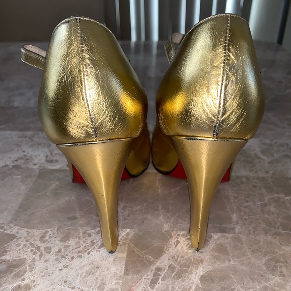 Red Bottom Authentic Louboutin Heel Ankle Strap - Picture 5 of 8